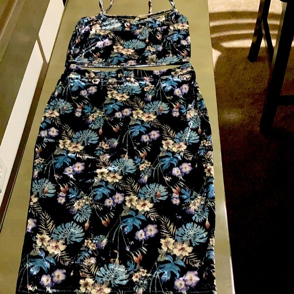Velour Asian two piece